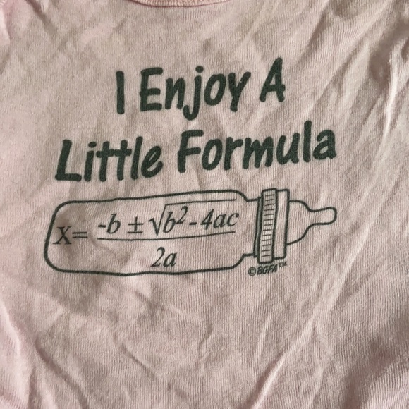Quadratic Formula Math Nerd Baby Onesie Funny pink - Picture 2 of 5